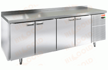 Стол охлаждаемый с полимерным покрытием (RAL 7004) Hicold GN 1111/TN-W